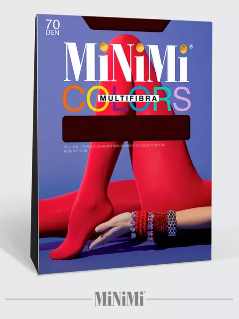 Колготки женские minimi multifibra colors 70 3d mosto, , 2, MINIMI, - 2