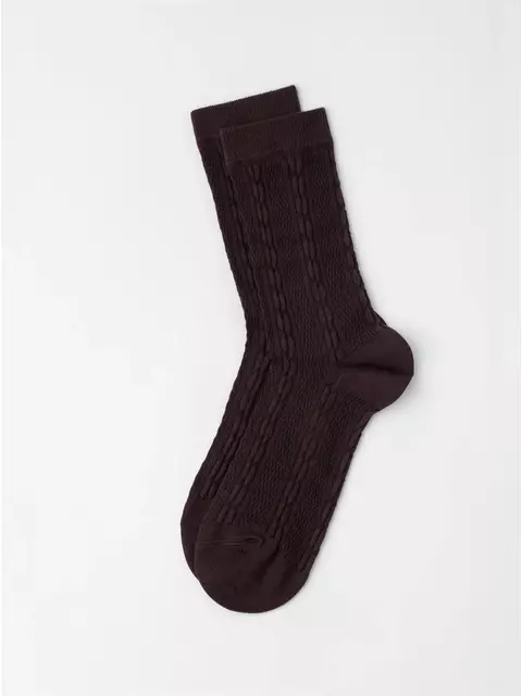 Удлинённые носки с узором conte classic 1123 chocolate, 26С-3СП, 39-41 (25-27), CONTE,  - 3