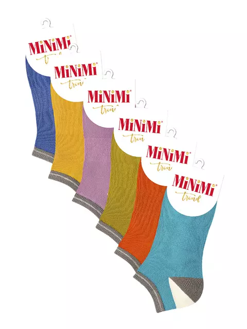 Женские укороченные носки minimi trend 4204 giallo, , 39-41 (25-27), MINIMI, - 2