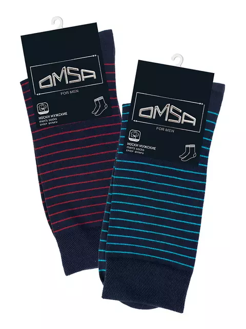 Мужские дизайнерские носки omsa style 501 rosso, , 45-47 (29-31), OMSA, - 2