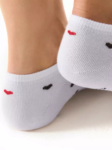 Носки женские с принтом minimi mini trend 4206 bianco, , 39-41 (25-27), MINIMI, - 2