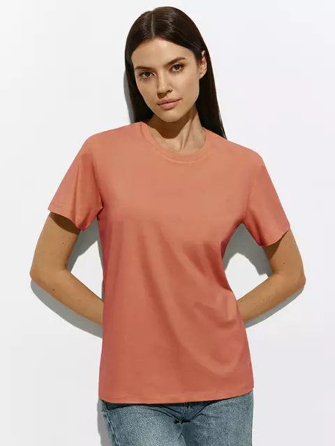 Футболка женская omsa omt_d1201 salmone, , 48 (L), OMSA, - 1