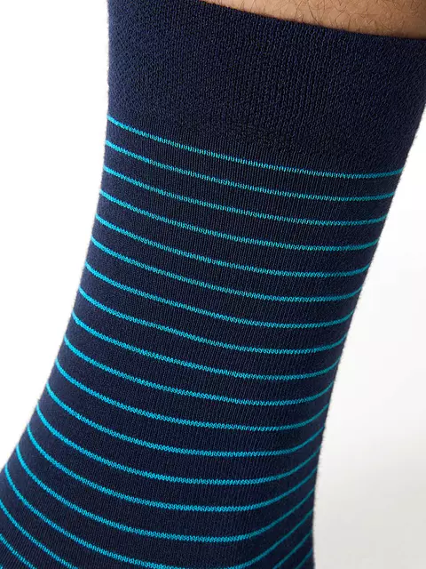 Мужские дизайнерские носки omsa style 501 blu, , 39-41 (25-27), OMSA, - 4