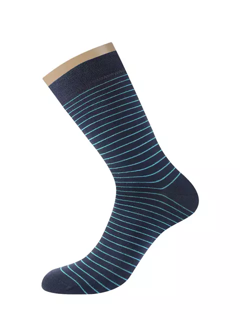 Мужские дизайнерские носки omsa style 501 blu, , 39-41 (25-27), OMSA, - 3