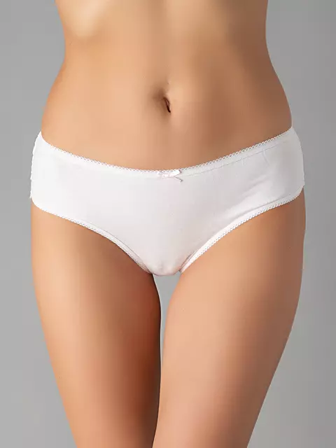 Трусы бразилиана из хлопка с кружевом minimi bo261 brasiliana pesca, , 46 (M), MINIMI, - 3