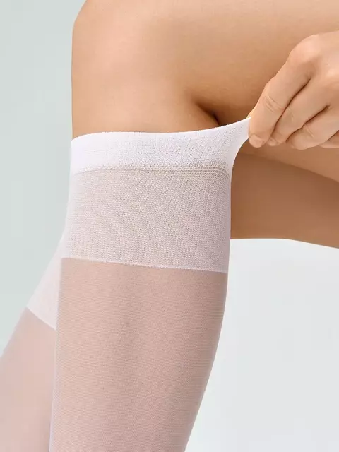 Гольфы женские (2 пары) minimi elastic 20 bianco, , (ONE SIZE), MINIMI, - 4