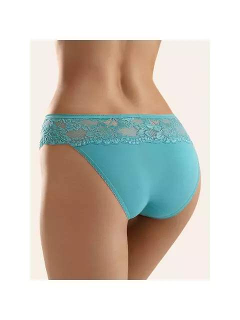 Трусы женские слипы с кружевом minimi bo223 slip acquamarina, , 48 (L), MINIMI, - 2