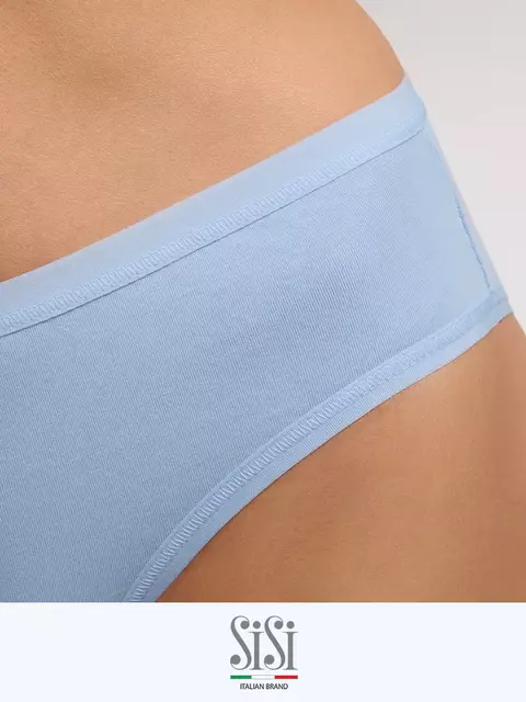 Бесшовные трусы женские слипы sisi si5104 slip azzurro, , 46 (M), SISI, - 3