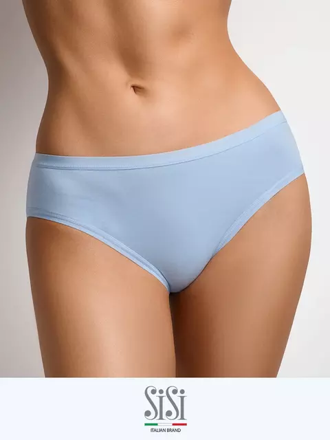 Бесшовные трусы женские слипы sisi si5104 slip azzurro, , 46 (M), SISI, - 4