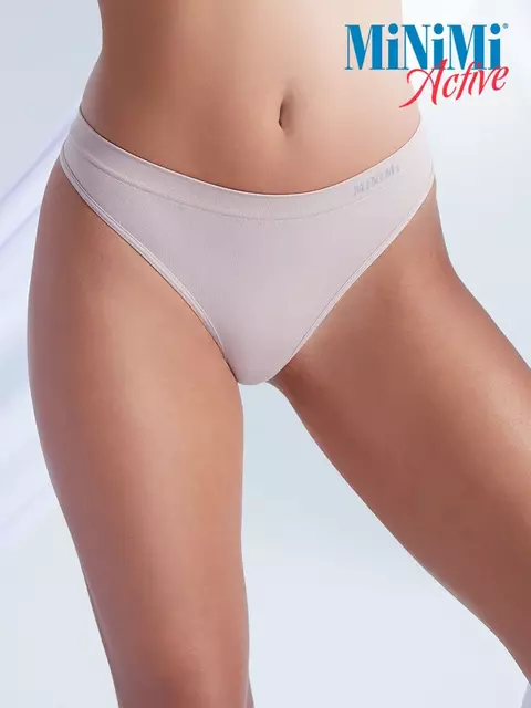 Бесшовные трусы женские «стринги» minimi ma211 string beige, , 48/50 (L/XL), MINIMI, - 1