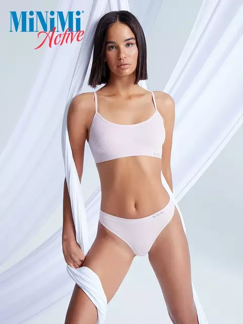 Бесшовные трусы женские «стринги» minimi ma211 string rosa antico, , 48/50 (L/XL), MINIMI, - 2