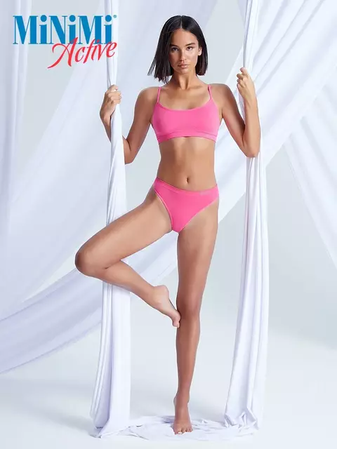 Бесшовные трусы женские «стринги» minimi ma211 string rosa, , 48/50 (L/XL), MINIMI, - 2