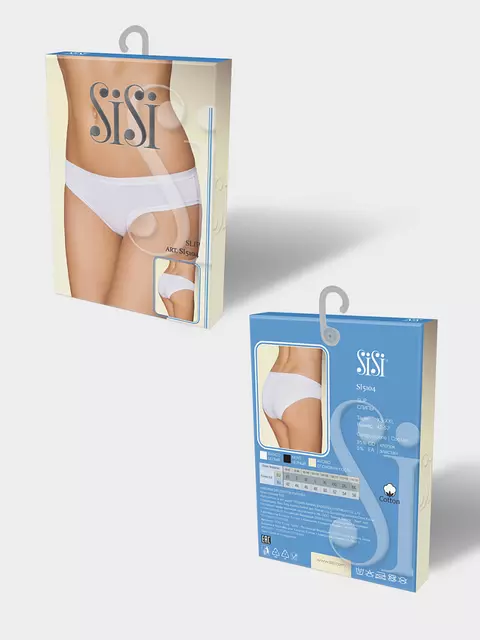 Бесшовные трусы женские слипы sisi si5104 slip avorio, , 44 (S), SISI, - 5