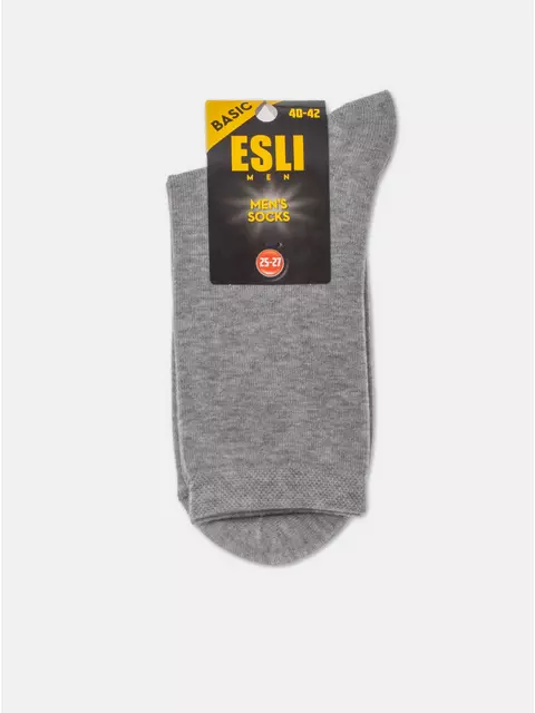 Носки мужские esli basic 18с-6/2спе 000 серый, 18С-6/2СПЕ, 43-45 (27-29), ESLI,  - 2