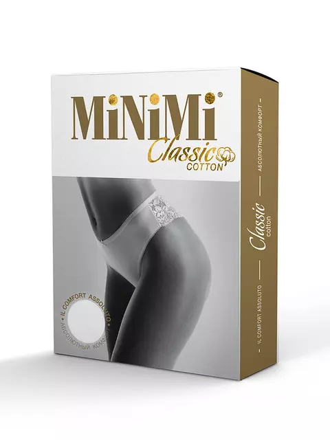 Женские трусы стринги с кружевом minimi bo213 string bianco, , 44 (S), MINIMI, - 4
