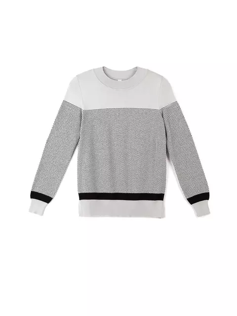 Экстрамягкий фактурный женский джемпер с металлическим блеском 035 серый, 17С-169СП, 170,176-84, CONTE ELEGANT,  - 3