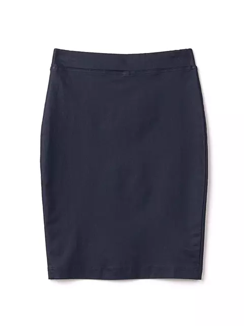 Юбка-карандаш женская с напылением "под кожу" gloria navy, 18С-598ТСП, 170-88-94/S, CONTE ELEGANT,  - 5