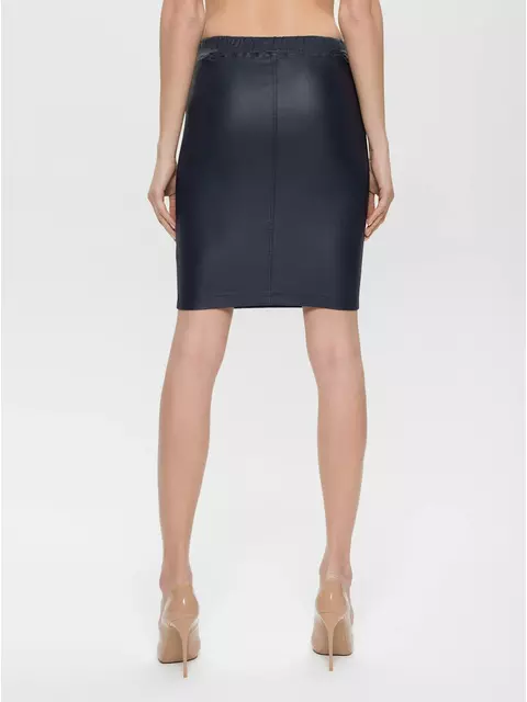 Юбка-карандаш женская с напылением "под кожу" gloria navy, 18С-598ТСП, 170-88-94/S, CONTE ELEGANT,  - 3