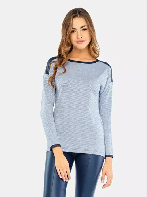 Джемпер женский conte ld 670 молочный-черный, 17С-287ТСП, 158,164-84, CONTE ELEGANT,  - 2