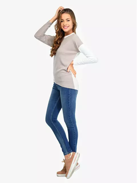 Джемпер женский conte ld 673 молочный-бежевый, 17С-290ТСП, 170,176-104, CONTE ELEGANT,  - 2