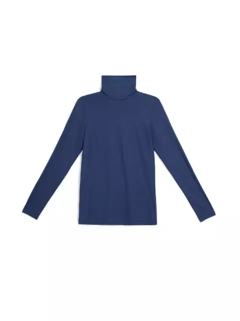 Классическая водолазка из вискозы "ощущение шелка" 820 denim, 18С-507ТСП, 170-84, CONTE ELEGANT,  - 5