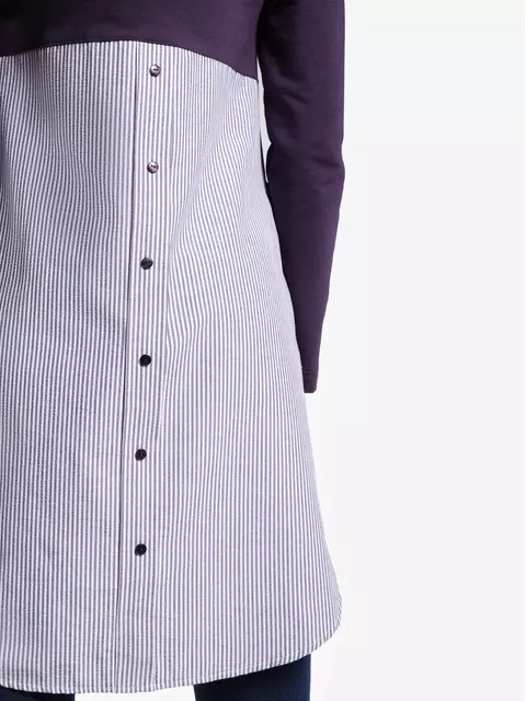 Стильная туника conte с имитацией рубашки 831 grape purple, 18С-518ТСП, 170-84-90, CONTE ELEGANT,  - 3