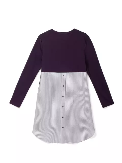Стильная туника conte с имитацией рубашки 831 grape purple, 18С-518ТСП, 170-84-90, CONTE ELEGANT,  - 6