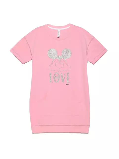 Хлопковая женская туника с мерцающим рисунком ©disney 953 camelia rose, 18С-728ТСП, 170-96-102, CONTE ELEGANT,  - 4