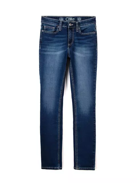Моделирующие джинсы skinny со средней посадкой 4640/4915d синий, 4640/4915D, 170-90/XS, CONTE ELEGANT,  - 3