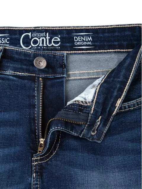 Моделирующие джинсы skinny со средней посадкой 4640/4915d синий, 4640/4915D, 170-90/XS, CONTE ELEGANT,  - 6