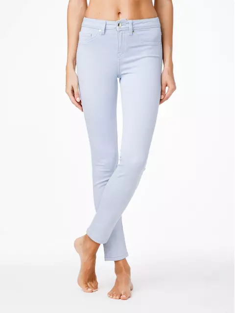 Ультракомфортные женские моделирующие джинсы con-38l лавандовый, , 164-90/XS, CONTE ELEGANT, - 1