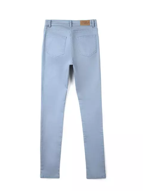 Классические женские прямые джинсы с эффектом "мгновенная коррекция живота" con-43g серый, CON-43G, 164-106/XL, CONTE ELEGANT,  - 4