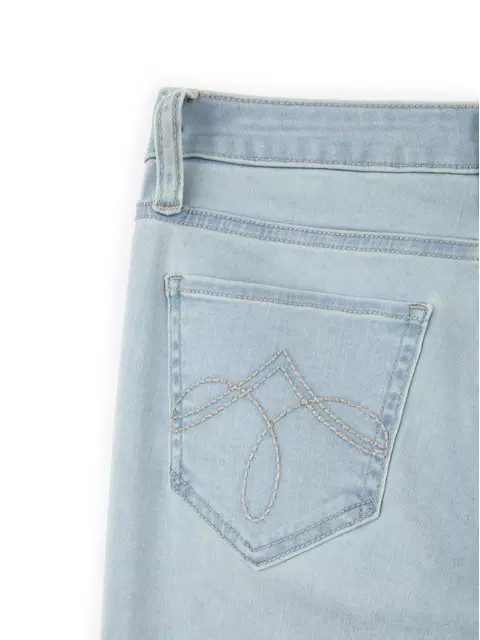 Ультракомфортные женские прямые джинсы с высокой посадкой con-45 голубой, CON-45, 170-90/XS, CONTE ELEGANT,  - 6