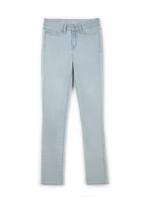 Ультракомфортные женские прямые джинсы с высокой посадкой con-45 голубой, CON-45, 170-90/XS, CONTE ELEGANT,  - 8