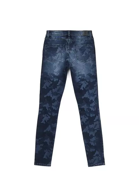 Джинсы женские eco-friendly с принтом "камуфляж" con-93 темно-синий, CON-93, 164-90/XS, CONTE ELEGANT,  - 5