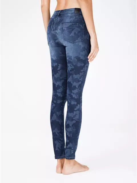 Джинсы женские eco-friendly с принтом "камуфляж" con-93 темно-синий, CON-93, 164-90/XS, CONTE ELEGANT,  - 2
