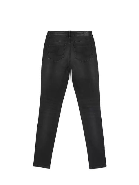 Моделирующие женские джинсы из премиального денима с вышивкой con-100 черный, CON-100, 170-90/XS, CONTE ELEGANT,  - 5