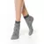 Носки женские с воздушным ботом и люрексом classic 243 серый, , 36-37 (23), CONTE ELEGANT, - 1