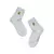 Детские однотонные хлопковые носки с вышивкой tip-top 516 светло-серый, , 22, CONTE-KIDS, - 1