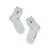 Однотонные детские хлопковые носки с вышивкой tip-top 513 светло-серый, , 18, CONTE-KIDS, - 1