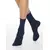 Меланжевые женские носки conte comfort 000 (без резинки) темно-синий, , 36-38 (23-25), CONTE ELEGANT, - 1