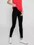 Хлопковые женские леггинсы с высокой посадкой basic conte black, 19С-1004ТСП, 170-90/XS, CONTE ELEGANT,  - 1