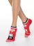 Короткие хлопковые женские носки conte happy 167 красный, 19С-114СП, 36-39 (23-25), CONTE ELEGANT,  - 1