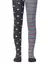 Хлопковые детские колготки tip-top с рисунками "горошек-полоска" 508 темно-серый, 14С-79СП, 128-134 (20), CONTE-KIDS,  - 1