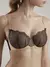 Бюстгальтер с мягкой чашкой, на каркасах satin tb6175 карамель с черным, , 75A, CONTE ELEGANT, - 1
