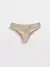Трусы женские «бразилиана» из фактурного кружева с фигурным вырезом grafic lace lbr 1984 light almond, 21С-2001ТСП, 90/XS, CONTE ELEGANT,  - 1