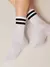 Носки женские хлопковые с яркими полосками из люрекса active 157 белый-черный, , 36-37 (23), CONTE ELEGANT, - 1