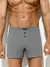 Трусы мужские шорты-боксеры из 100% хлопка omsa omb 1243 grigio, , 46 (M), OMSA, - 1