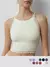 Топ в рубчик на тонких бретелях minimi 1221s french chic avorio, , 42/44 (XS/S), MINIMI, - 1