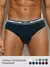 Трусы мужские слипы с открытой резинкой omsa omb 1224 blu scuro, , 46 (M), OMSA, - 1